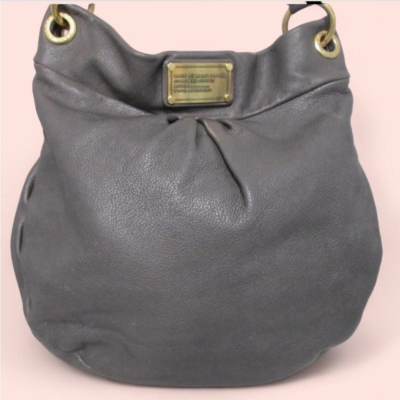 Marc Jacobs Gray Hobo Bag with Gold Details - Picture 1 of 4